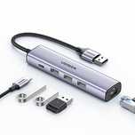 Ugreen wielofunkcyjny adapter HUB USB 3.0 - 3 x USB / Ethernet RJ-45 /