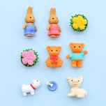 Zestaw gumki do ścierania puzzle Animal Park Iwako ,95x153 mm