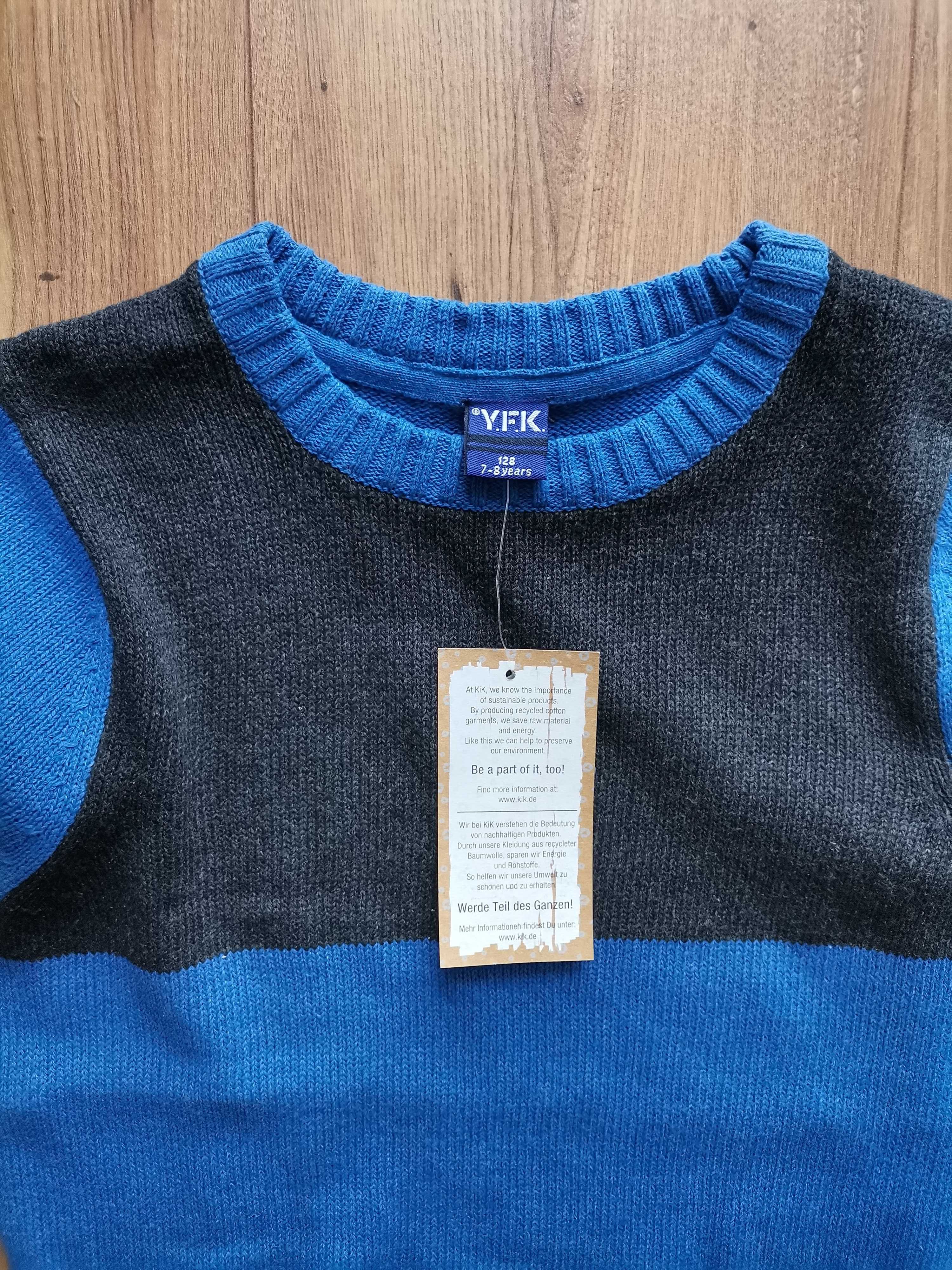 NOWY Sweter sweterek galowy apel rozpoczecie roku 128
