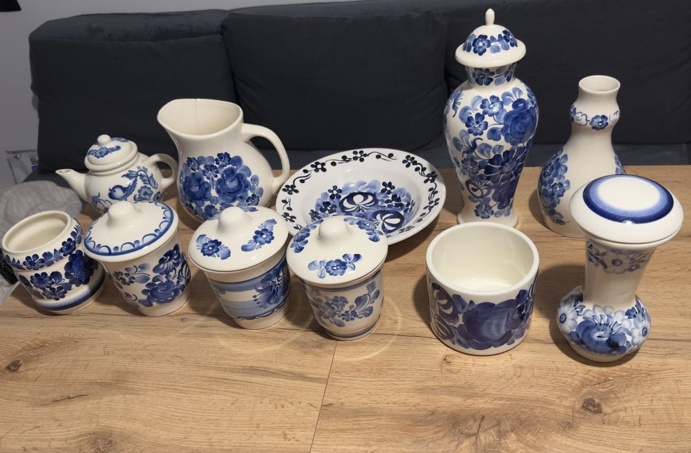 Ceramika PRL własnoręcznie malowana