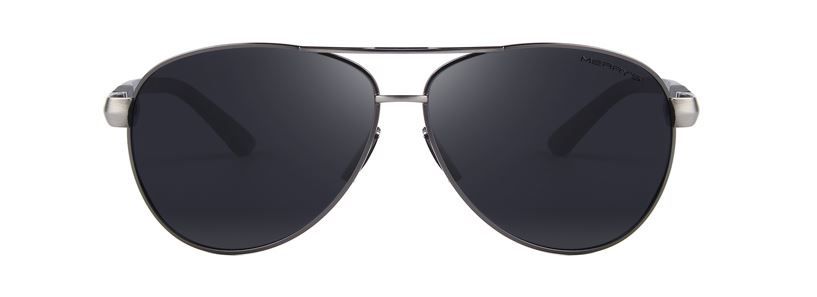 Óculos de Sol Polarizados HD Anti UV, cinza/preto 52mm