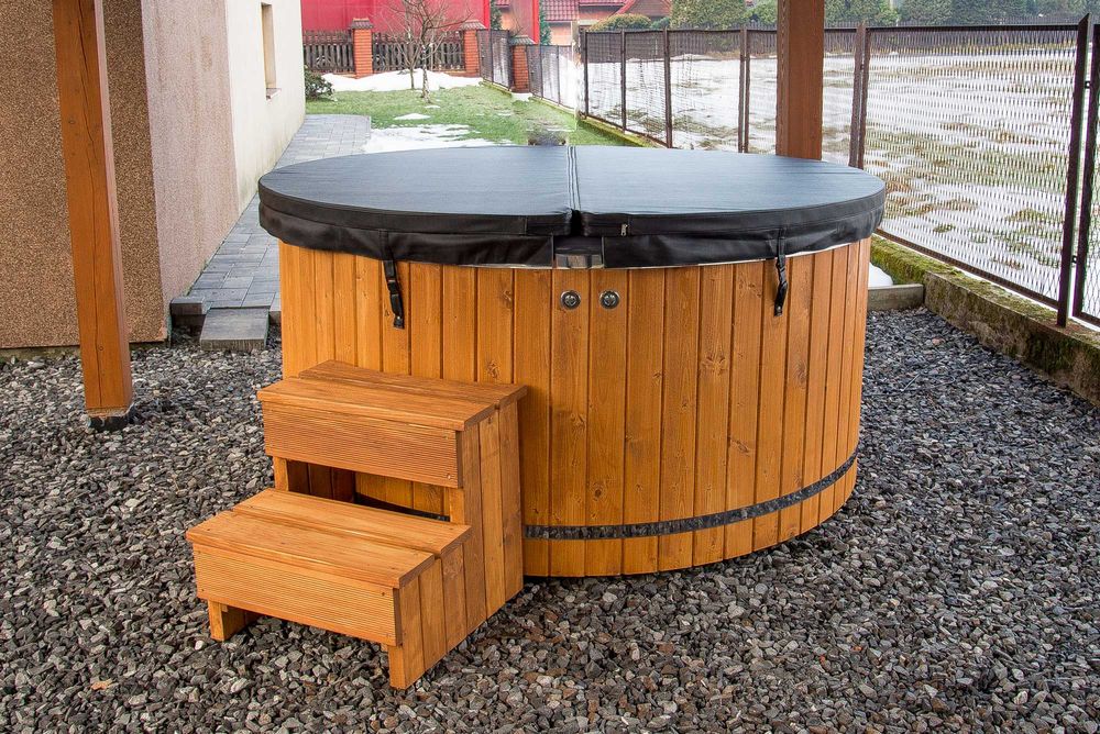 Balia ogrodowa ELEKTRYCZNA Jacuzzi Hot Tuba Gorąca Beczka hydromasaż