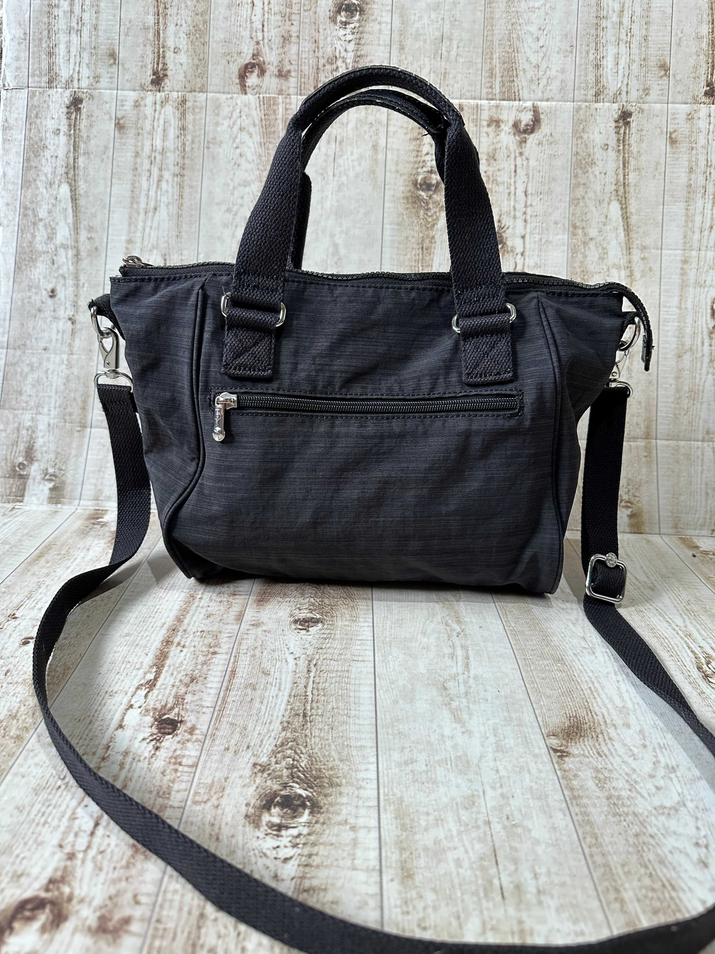 KIPLING AMIEL grafitowa torba torebka na ramię listonoszka