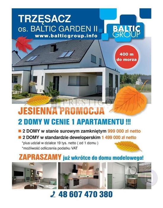 Dwa domy w cenie jednego apartamentu !!!