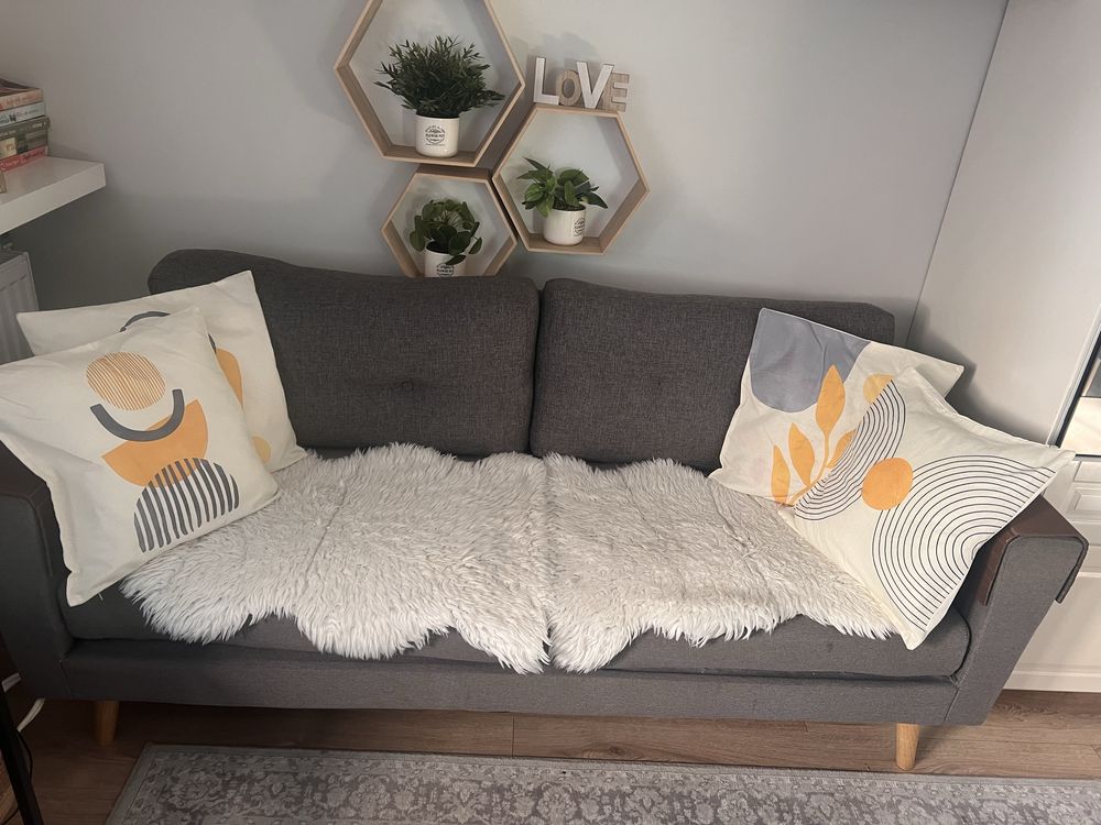 Sofa 3-osobowa, wygodna, bez funkcji spania