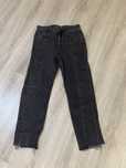Czarne spodnie jeansy proste nogawki H&M