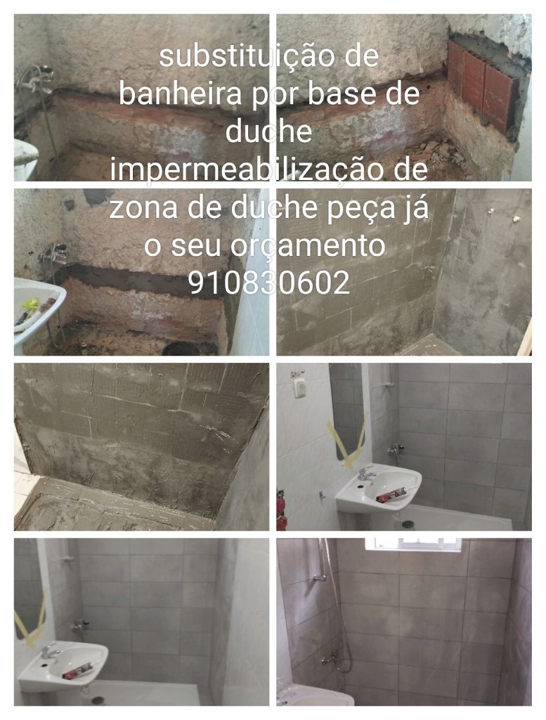 Casas de banho, isolamentos pintura canalização