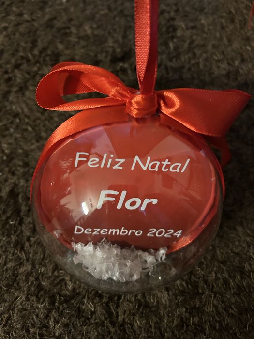 Bola Natal Acrilico Diametro 10 cm