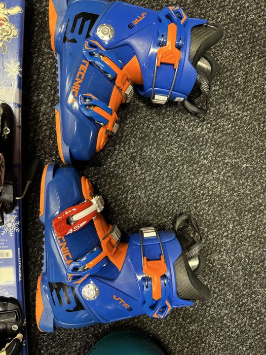 Zestaw Narty Junior Skitty 100cm + Buty Tecnica 21.5cm + kask Bolle