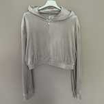 Bluza welurowa H&M crop beżowa M