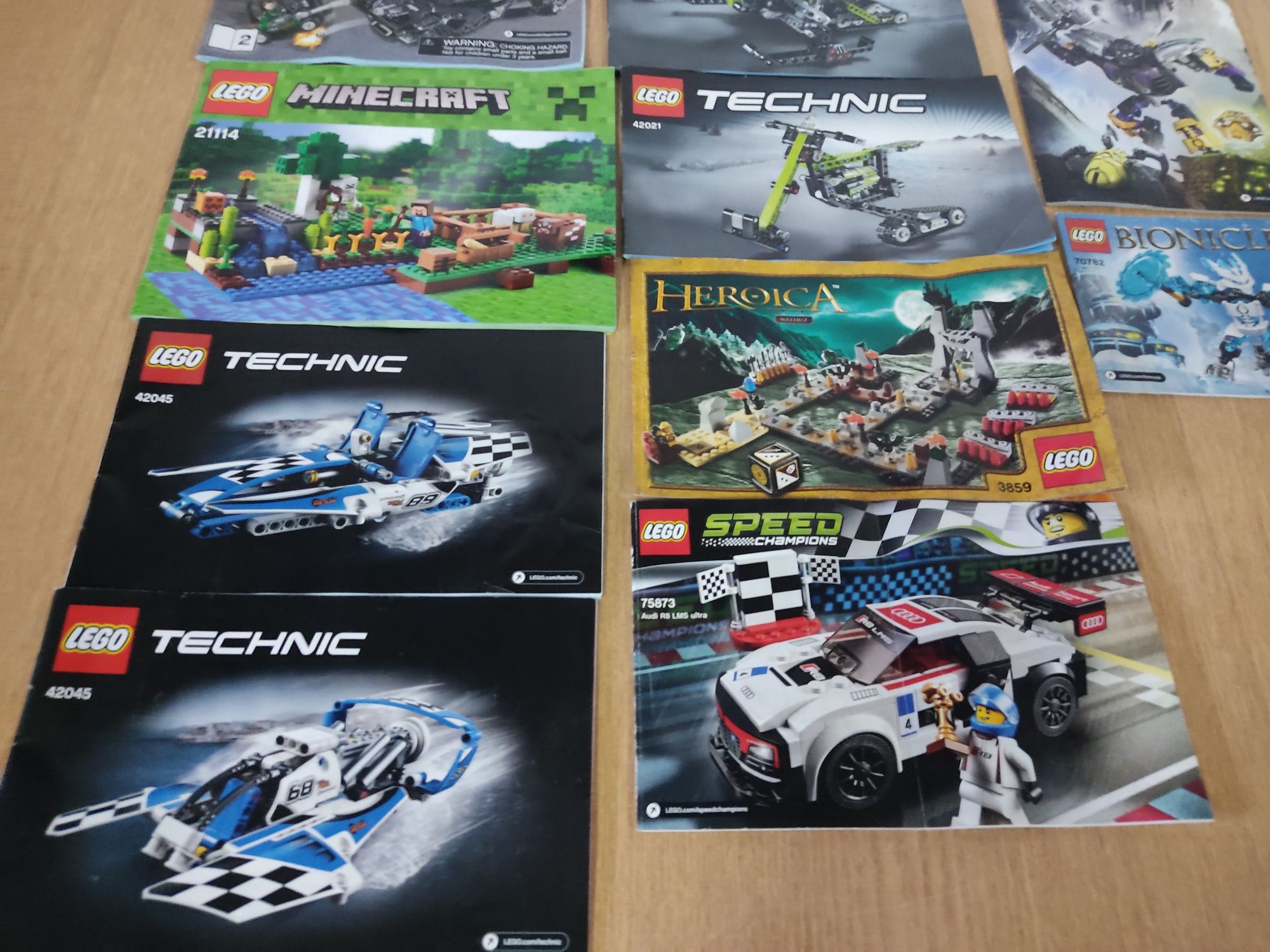 Instrukcje Lego technic i inne