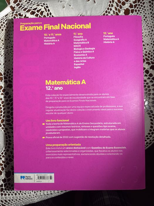 Livro de Preparação para Exame Matemática A