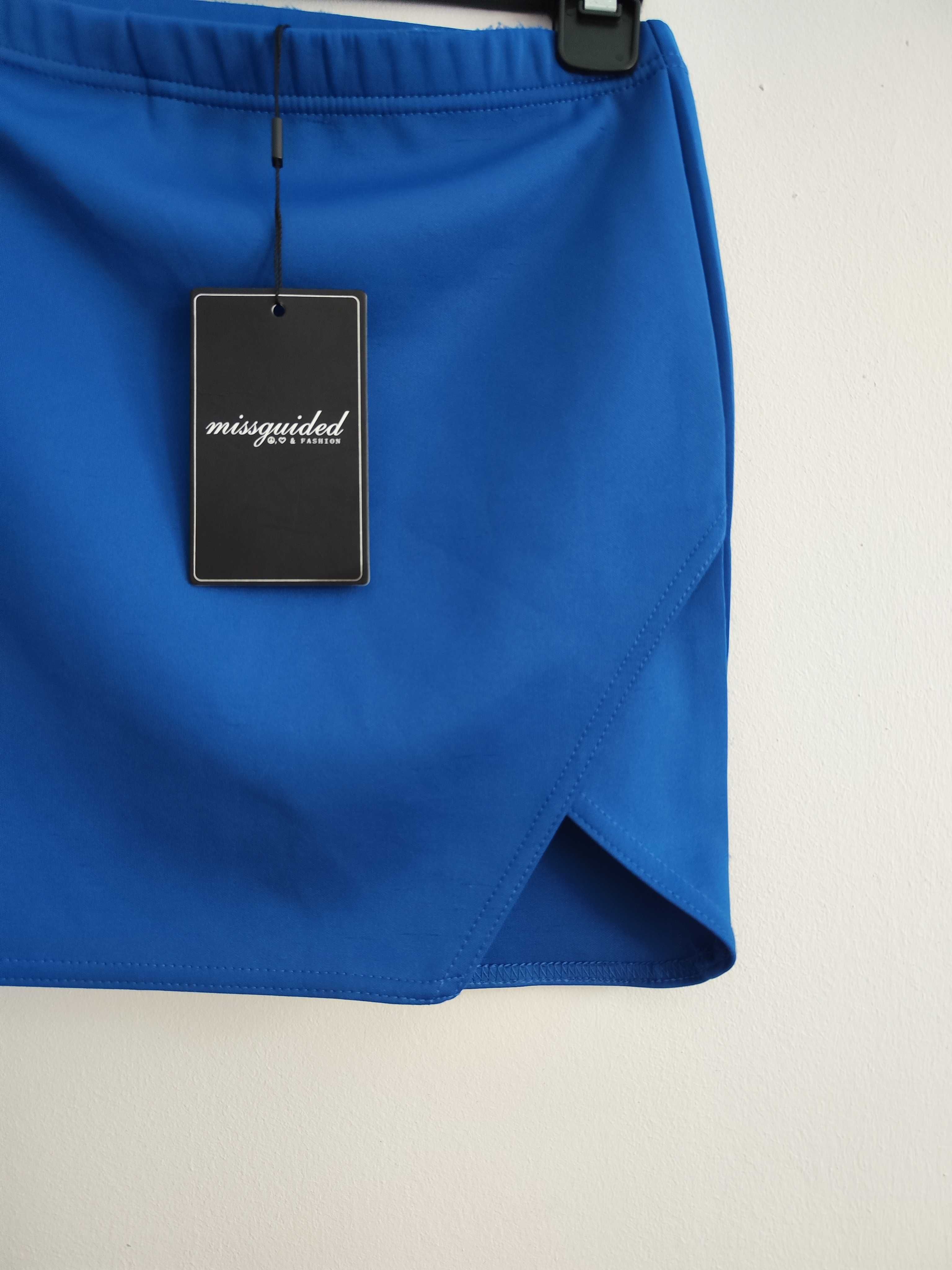 Chabrowa spódniczka XS Missguided wymiary w opisie