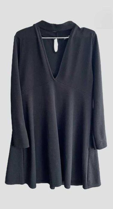 Черное платье с чокером boohoo