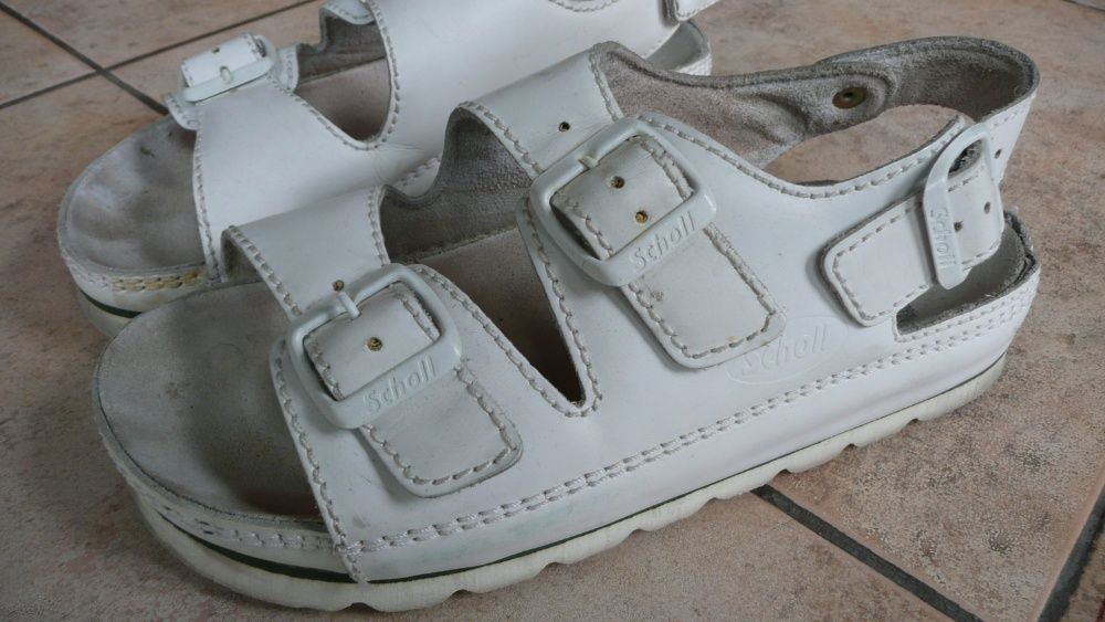 OKAZJA! piękne białe sandały SCHOLL 37 sandałki