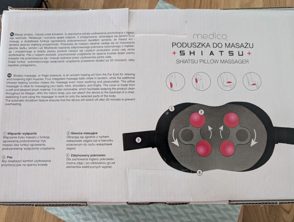 Sprzedam poduszkę do masażu z rogrzewaniem
