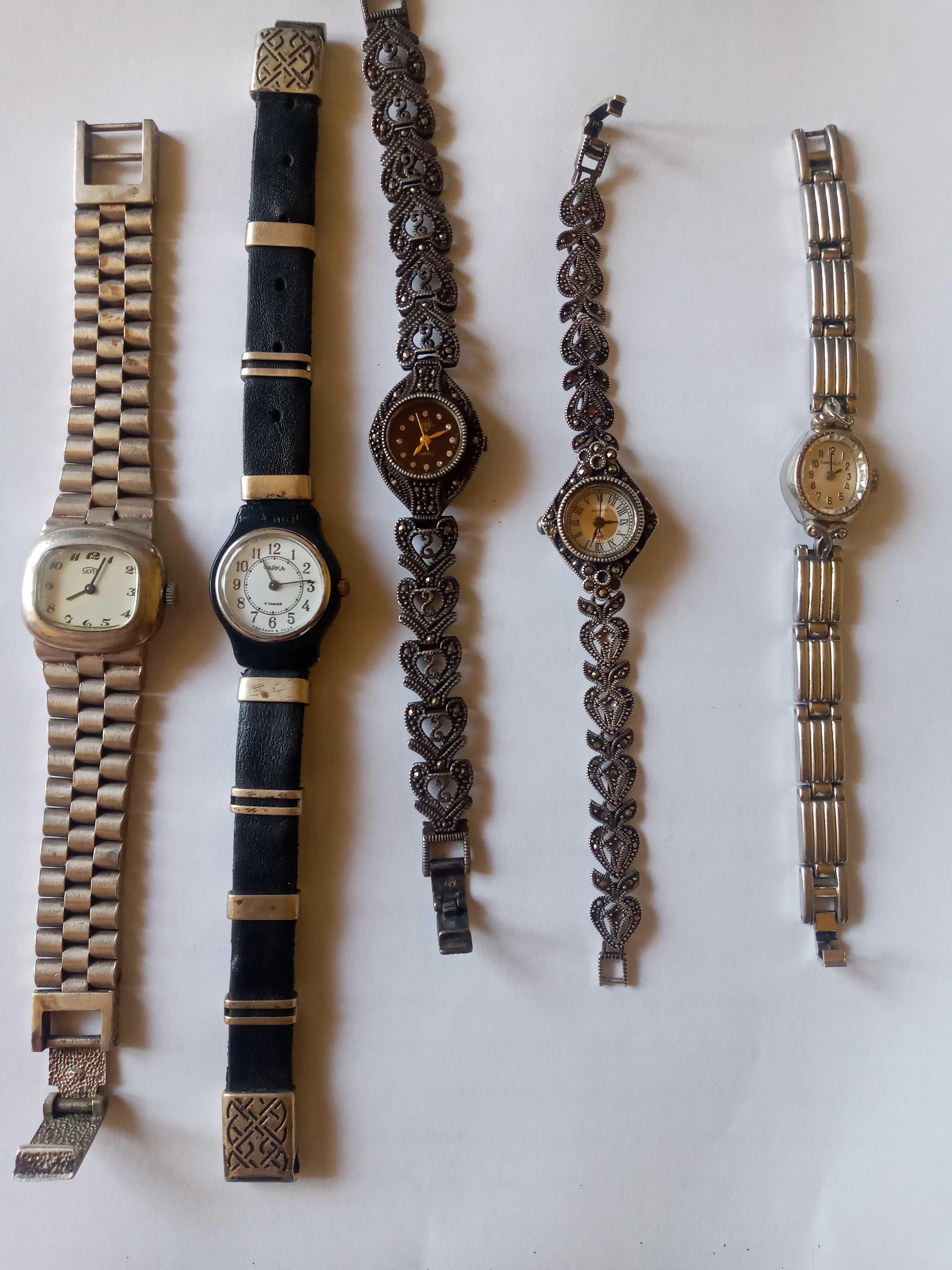 Винтажные серебряные женские часы 800 пробы