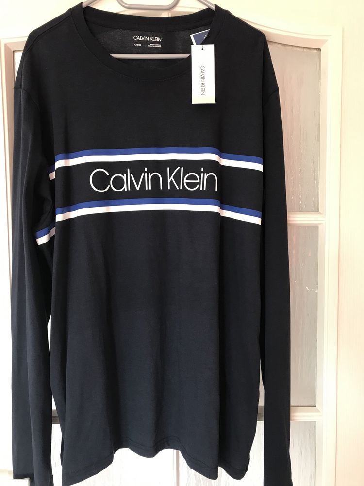 Nowa bluza/koszulka męska CALVIN KLAIN z długim rękawem XL nowa