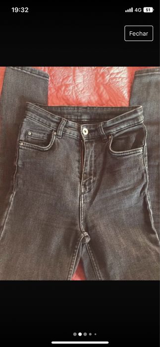 Jeans skinny cinta alta Zara 34