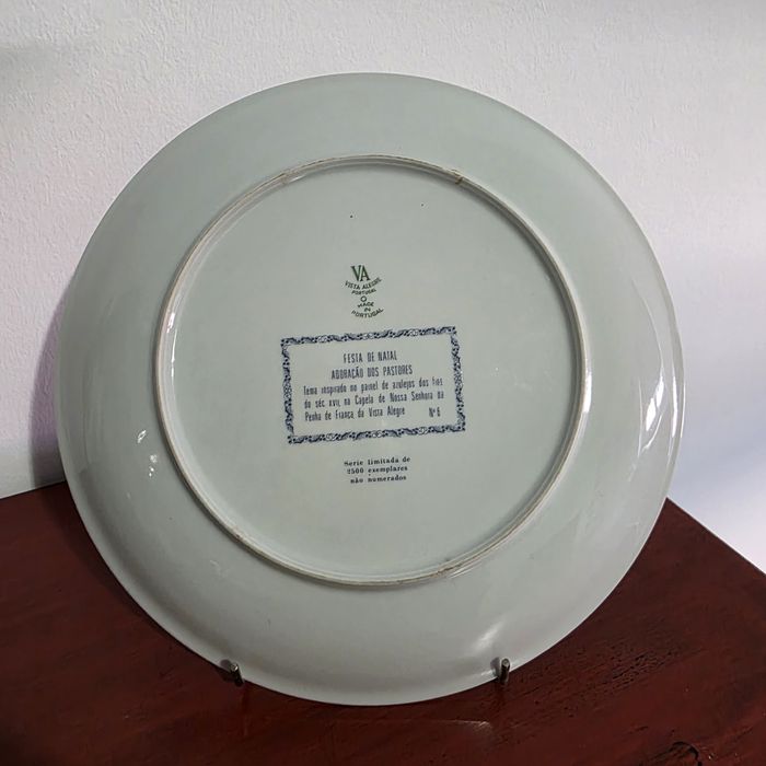 Prato Festa de Natal 1976 da Vista Alegre