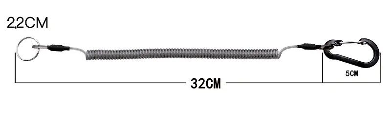 Страхувальний шнур з карабіном, ретрівер, страховочный тросик, тренчик