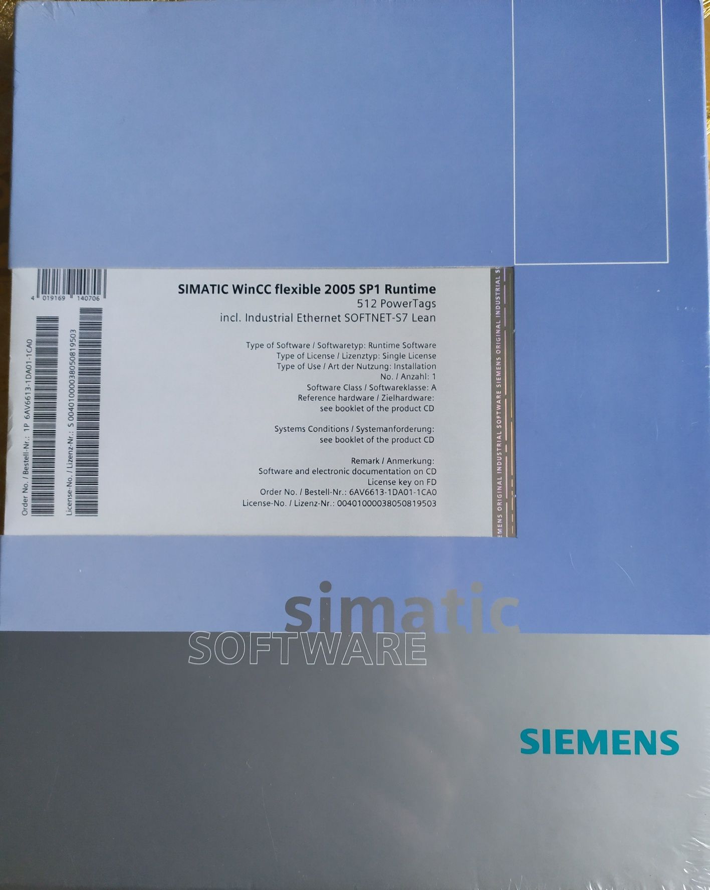 Simatic WINCC Flexible RT 512 V1.0 6AV6613-1DA01-1CA0