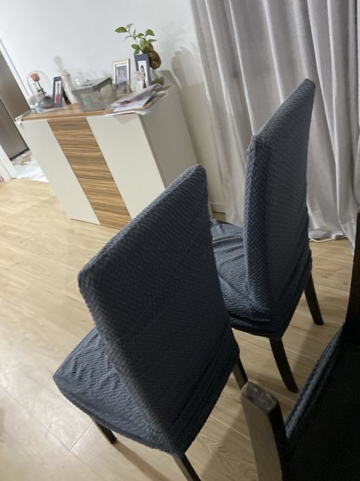 conjunto de 6 cadeiras com capa