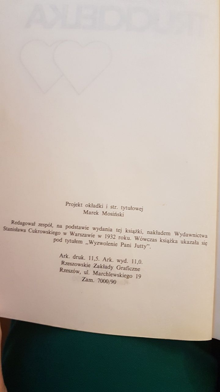 Trucicielka Wyzwolenie Pani Jutty Jadwiga Courths-Mahler Akapit 1990