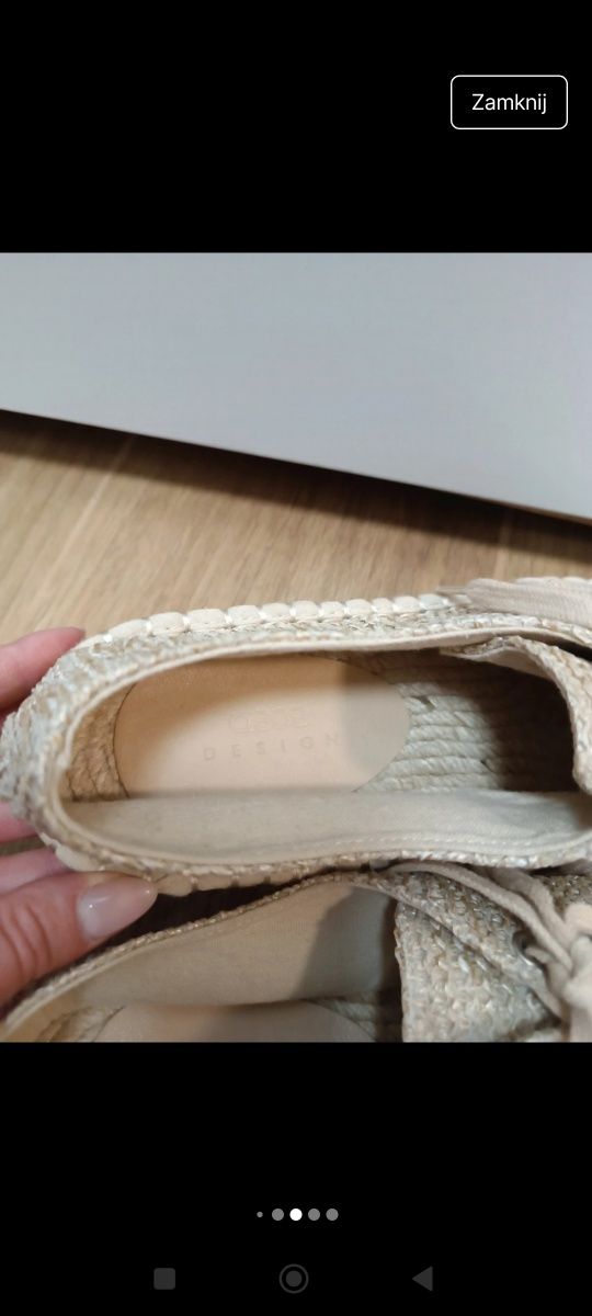 Espadryle plecione Asos