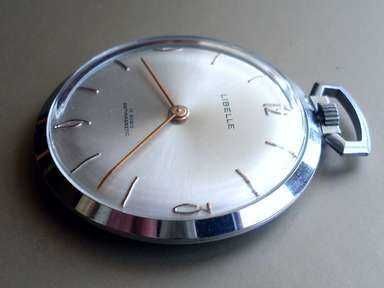 Relógio de bolso Libelle - Suiça - 17 joias. 1960