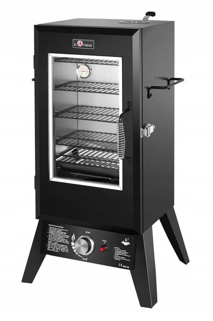 WĘDZARNIA + GRILL Gazowy 2w1 EL FUEGO Portland WXL powiększony OUTLET!