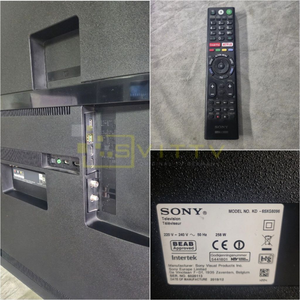 SONY KD-65XG8096; 4K UHD, Android Tv, Wi-Fi