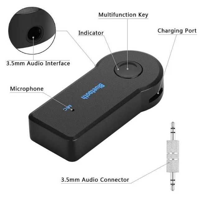 Recetor Bluetooth 5.0 2 em 1