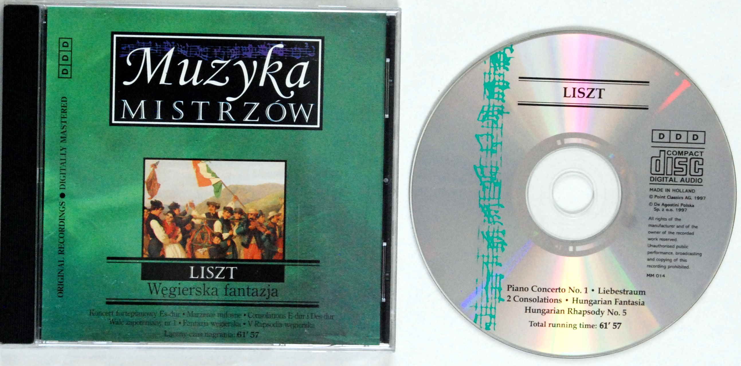 (CD) Muzyka Mistrzów - Liszt - Węgierska Fantazja BDB