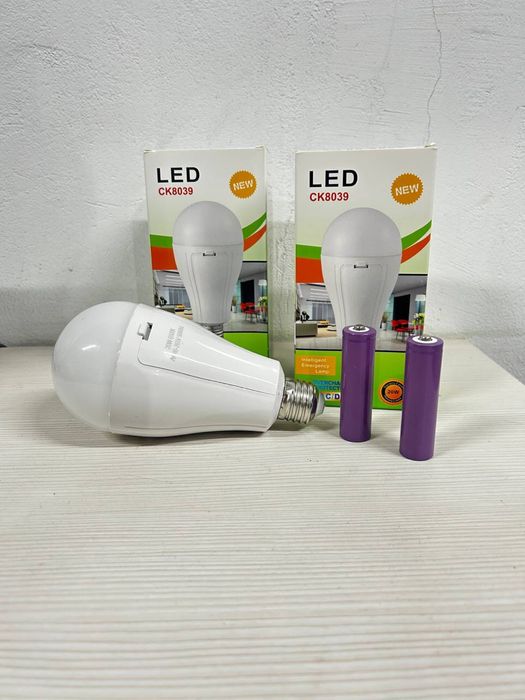 Енергозберігаюча лампа 20w з 2 змінними акумуляторами