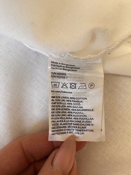 Чоловіча лляна сорочка від H&M