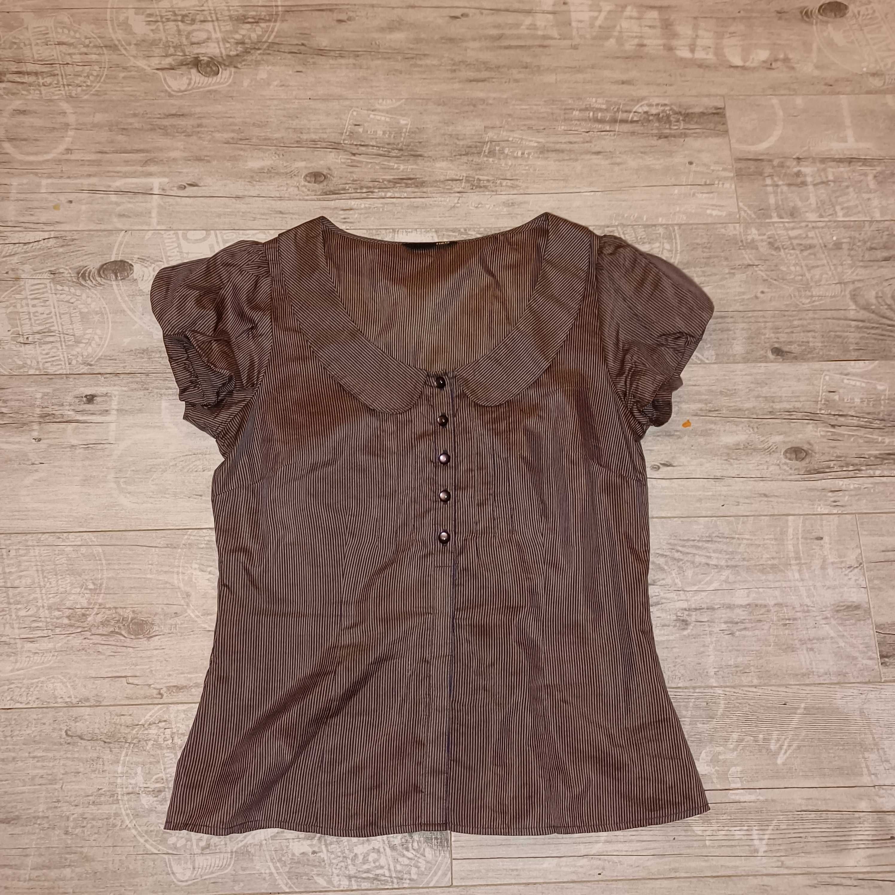H&M bluzka ślicznota jedwab+bawełna  super stan dla M