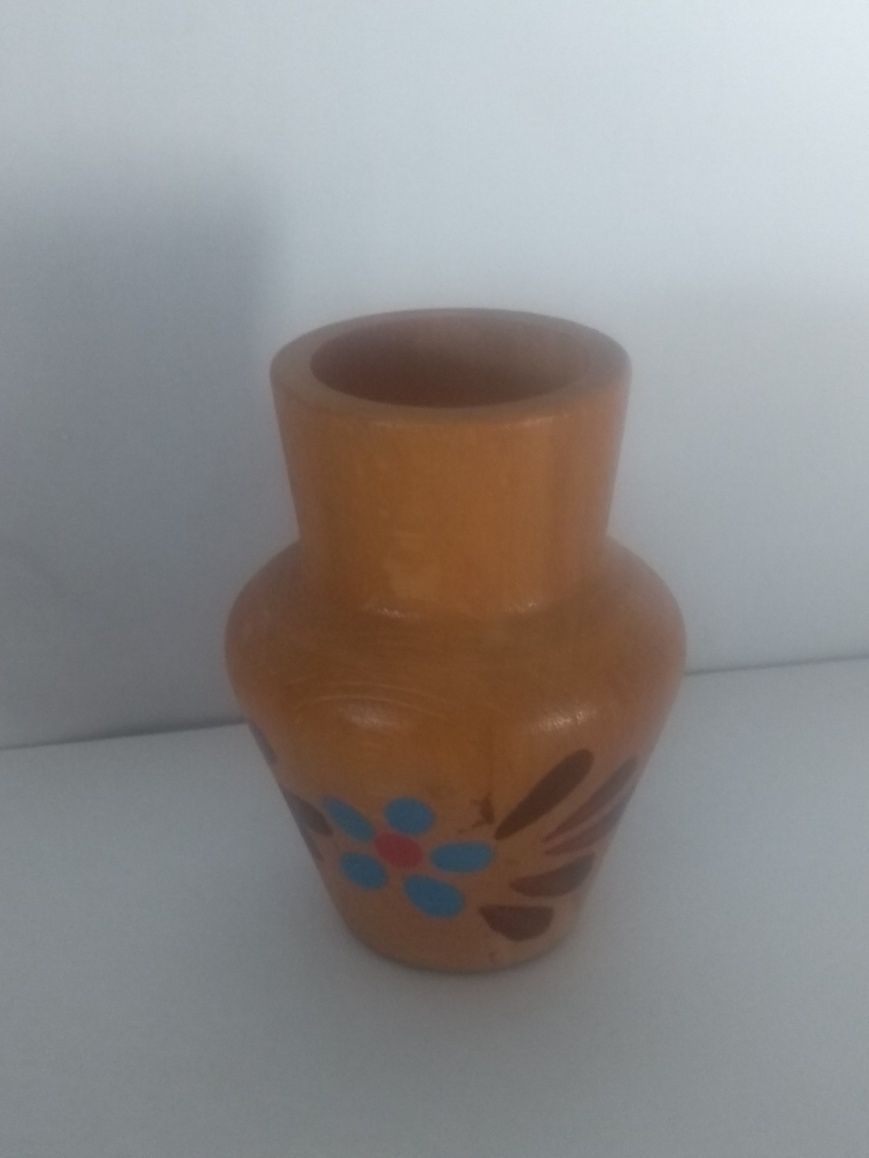 Wazonik drewniany
PRL
 Cepelia Vintage Boho