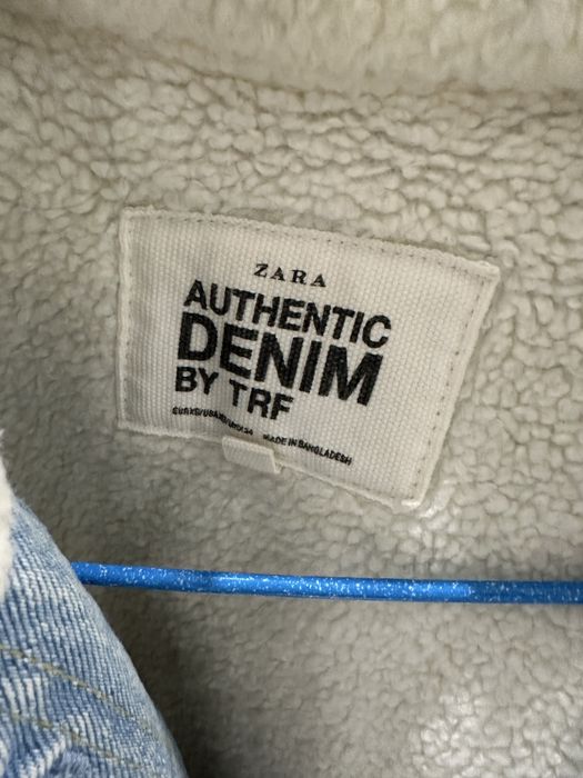 Джинсова куртка , утеплена, вкорочена Zara