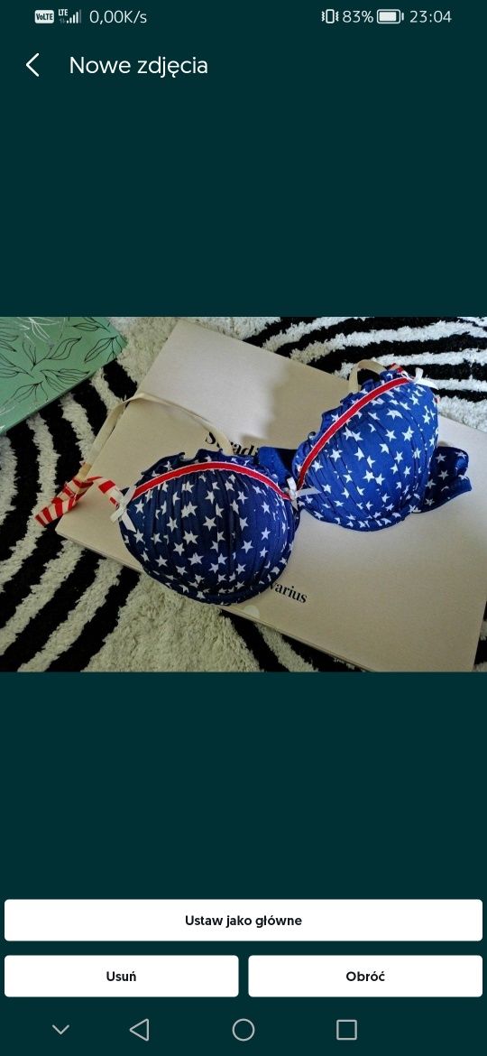 Stanik biustonosz push-up bielizna NEW YORKER nowy. xs.  70B  75B