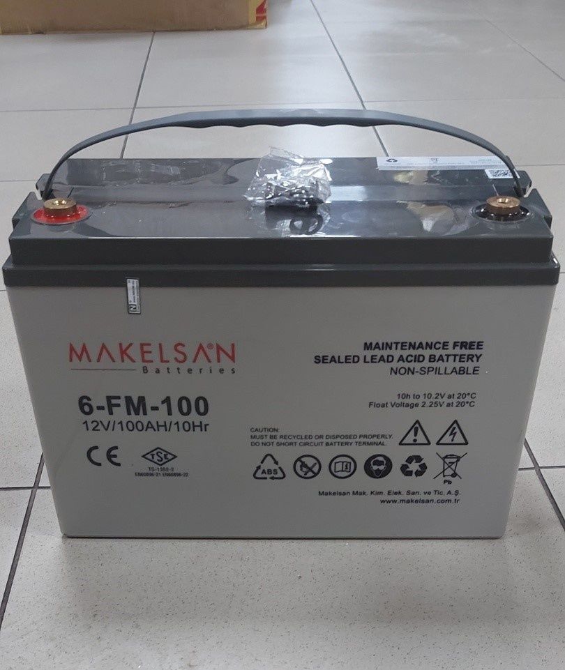 Б/У  Акумулятор MAKELSAN 6-FM-100 12V 100A (50а) AGM  30кг