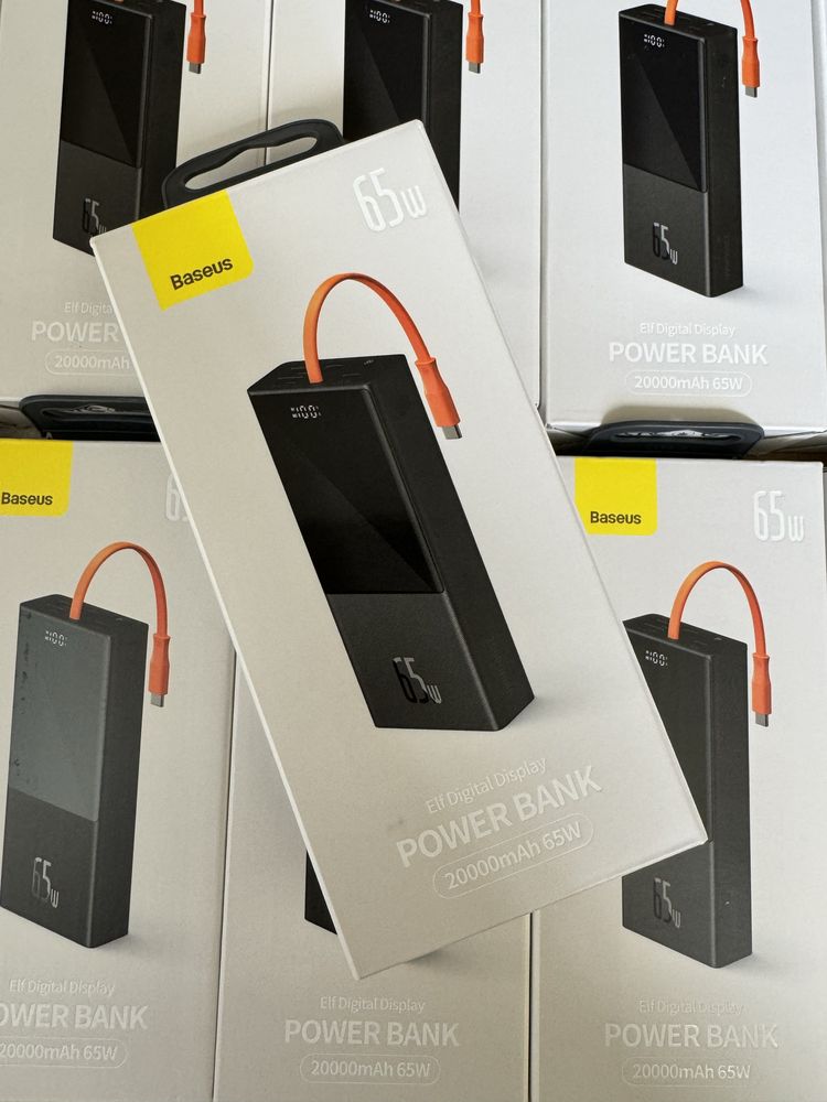 Повербанк Baseus Elf 20000mAh 65W чорний, PPJL000001