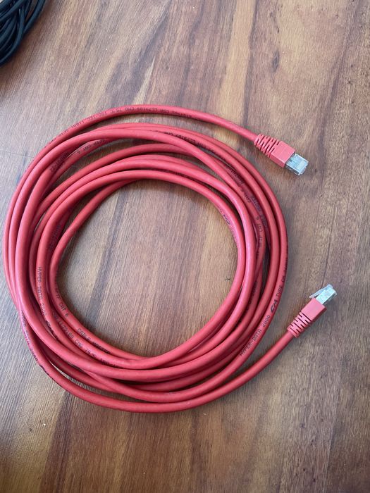 Kabel do internetu 5 m czerwony