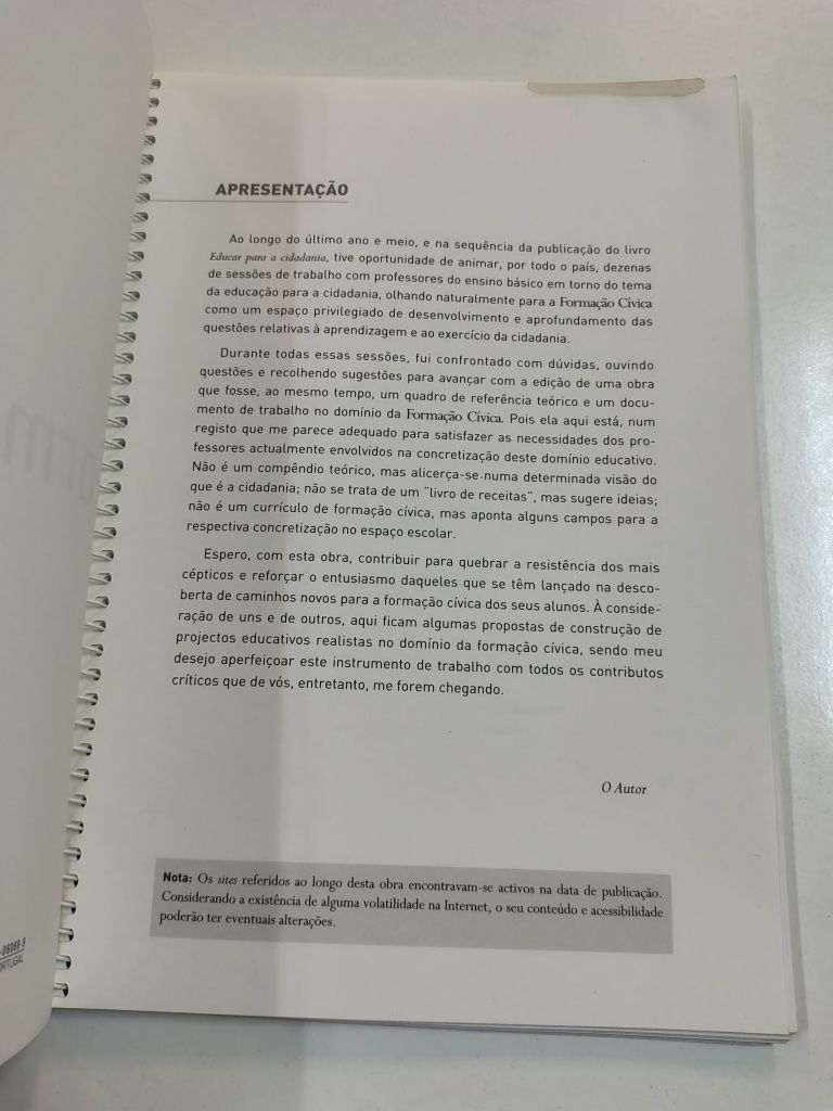 mação Cívica: Guia de Orientação para o ensino básico