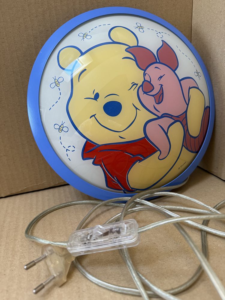 Lampka Nocna Kubuś Puchatek Disney Kinkiet Plafon + Philips SceneSwich