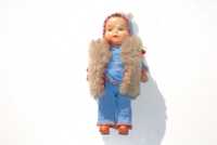 Stara zabawka lalka miniaturowa mini unikat kolekcjonerski 50/60 lata