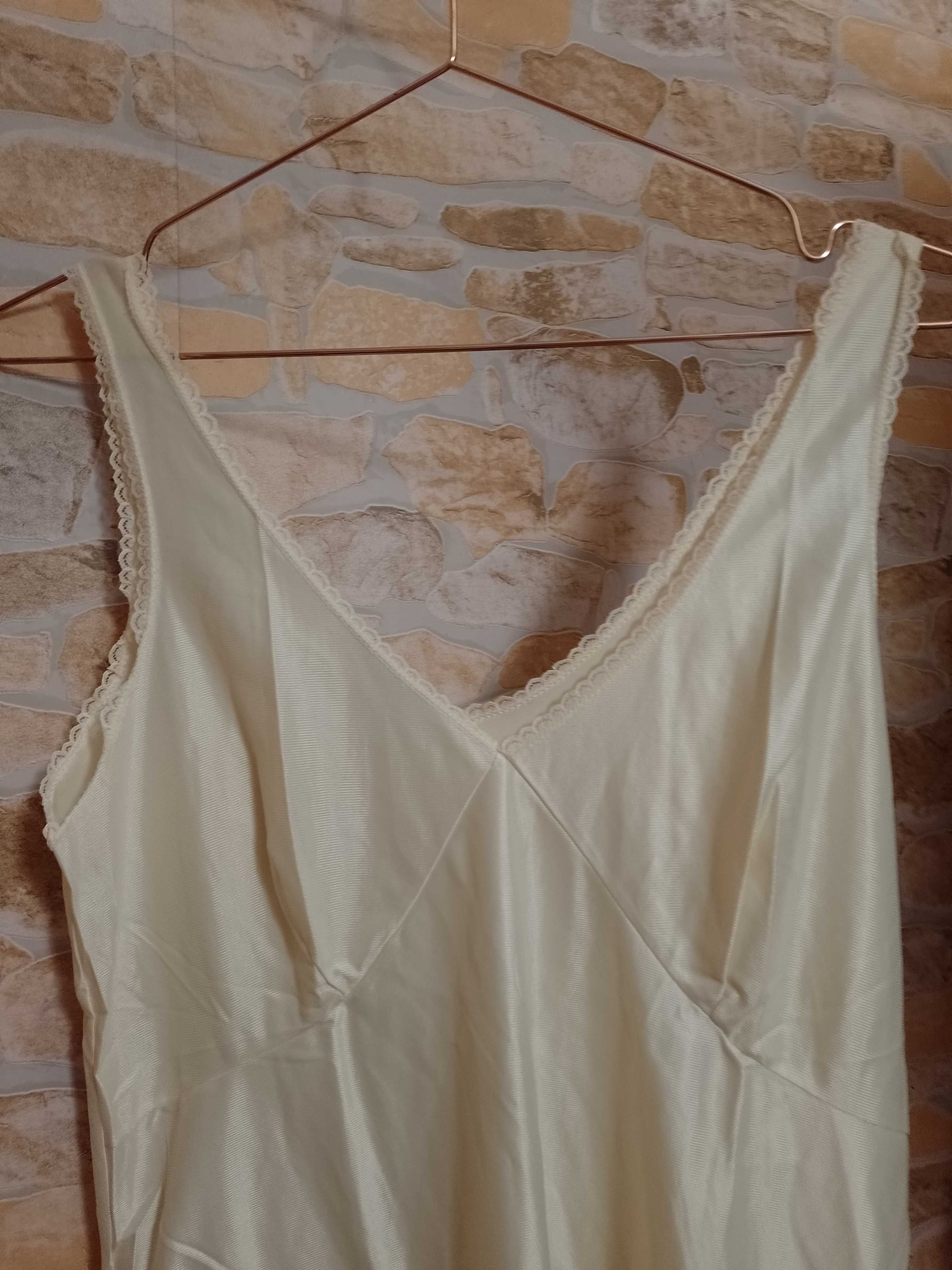 (40/42) (L,/XL) Żółta halka pod sukienkę z Londynu