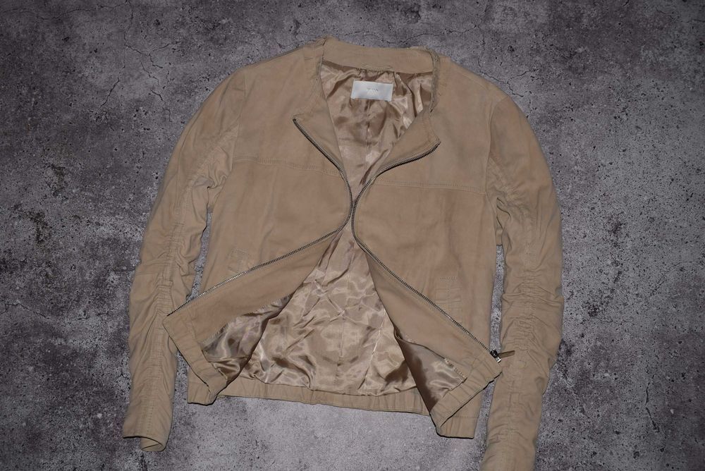 Hugo Boss Sakrone Suede Leather (Женская Кожаная Замшевая Куртка Босс