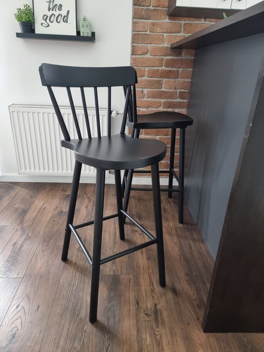 Krzesła stołki barowe drewno loft ikea