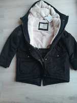 Kurtka parka S Pull&Bear damska czarna